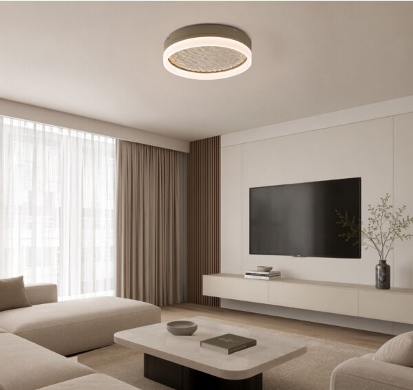 Rabalux 71525 - LED димируемо таванно осветително тяло TIMMO 24W/230V 3000-6500K Ø 40 см бежово + дистанционно управление