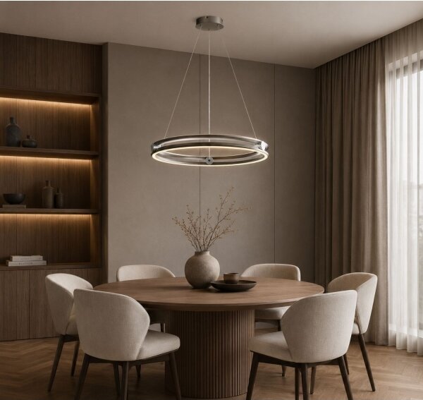 Rabalux 72277 - LED димируем полилей на кабел TRIXO 60W/230V 3000-6500K сив+дистанционно управление