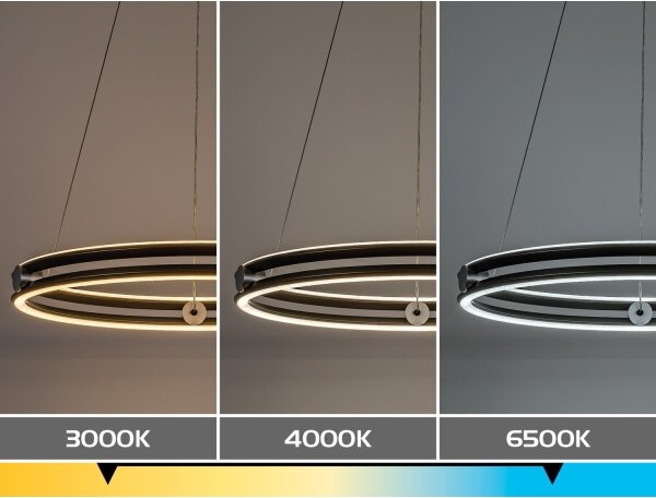 Rabalux 72277 - LED димируем полилей на кабел TRIXO 60W/230V 3000-6500K сив+дистанционно управление