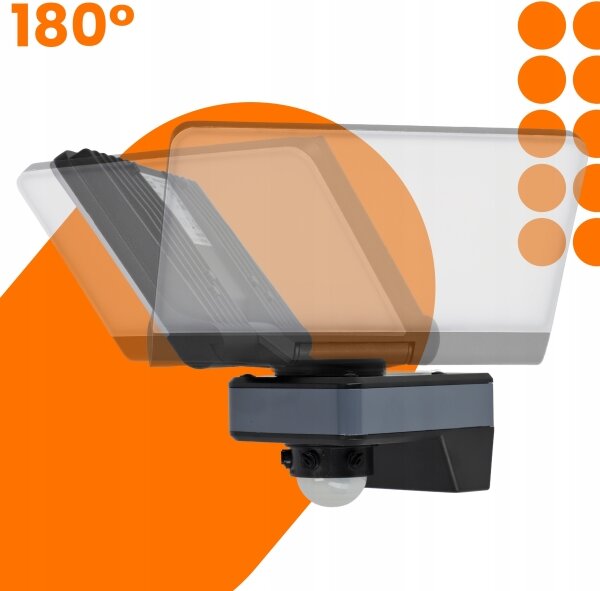 LED прожектор със сензор за движение и за сумрак LED/44W/230V 4200K IP54 черен