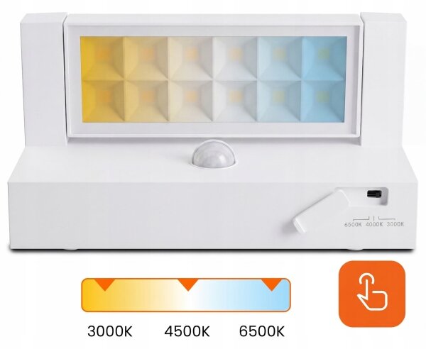 LED външно стенно осветително тяло със сензор LED/25W/230V IP54 бяло