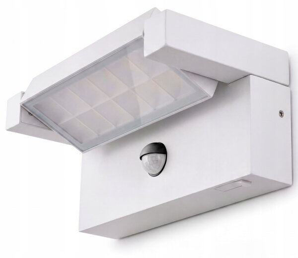 LED външно стенно осветително тяло със сензор LED/25W/230V IP54 бяло