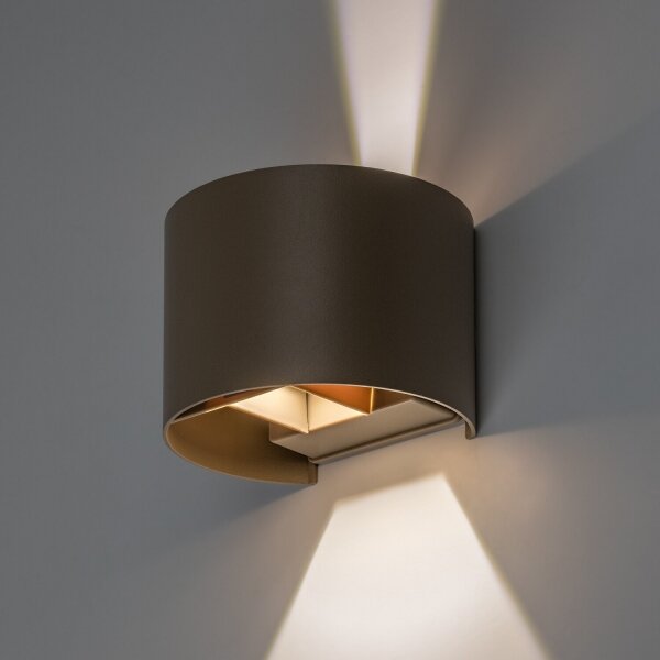 Rabalux 77217 - LED външна стенна лампа VIRNA 5W/230V 2700/4000/6500K IP54 бежова