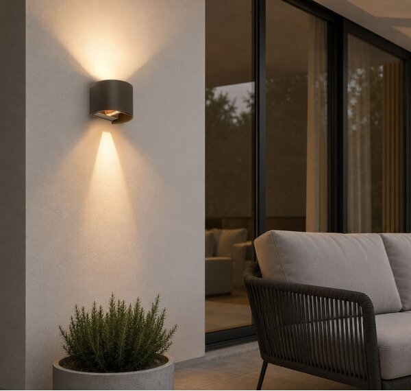 Rabalux 77217 - LED външна стенна лампа VIRNA 5W/230V 2700/4000/6500K IP54 бежова