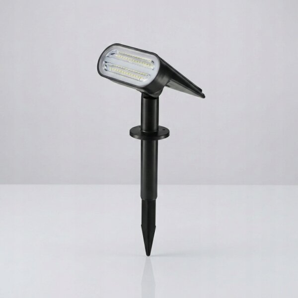 LED соларна лампа 2 в 1 LED/3,7V 1200 mAh IP54 черна