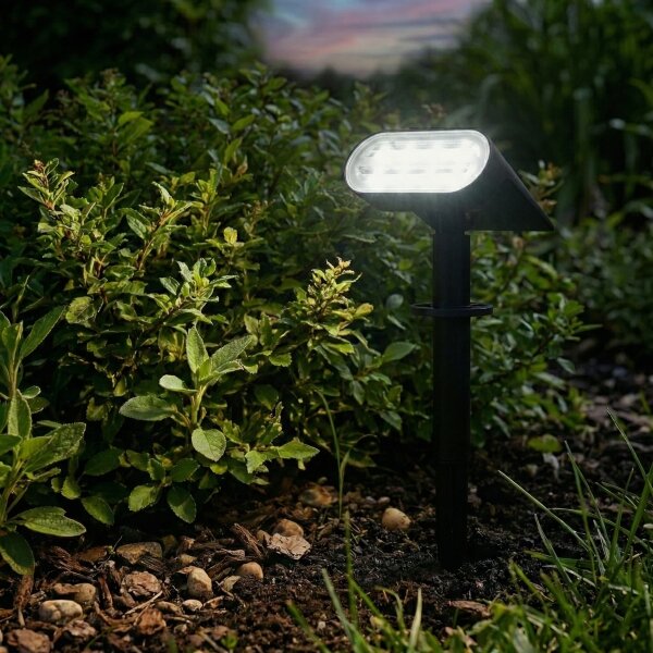 LED соларна лампа 2 в 1 LED/3,7V 1200 mAh IP54 черна