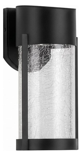 Соларна LED стенна лампа LED/3,7V 300 mAh IP44 черна