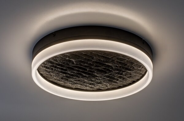 Rabalux 71523 - LED димируема таванна лампа TIMMO 24W/230V 3000-6500K Ø 40 cm черна+ДУ