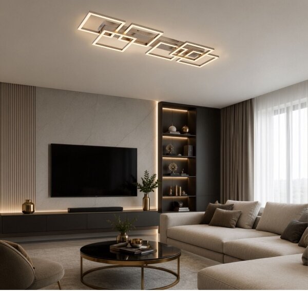 Rabalux 71499 - LED димируемо таванно осветително тяло FATMA 40W/230V 3000-6500K 33x100 cm златисто+ДУ