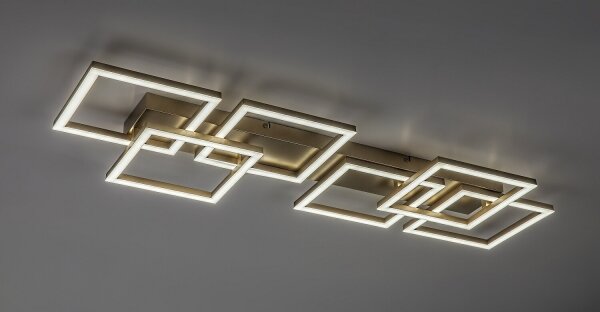 Rabalux 71499 - LED димируемо таванно осветително тяло FATMA 40W/230V 3000-6500K 33x100 cm златисто+ДУ