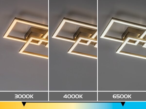 Rabalux 71499 - LED димируемо таванно осветително тяло FATMA 40W/230V 3000-6500K 33x100 cm златисто+ДУ