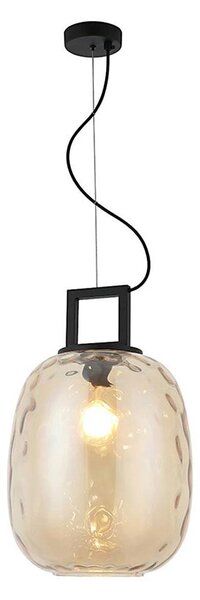 Полилей на кабел LUCY 1xE27/40W/230V димно бежов