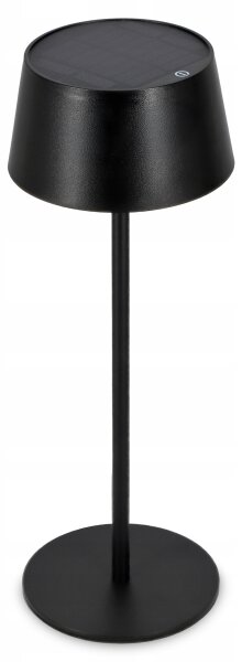 LED димируема соларна лампа с докосване LED/3W/5V USB 1800 mAh IP44 черна
