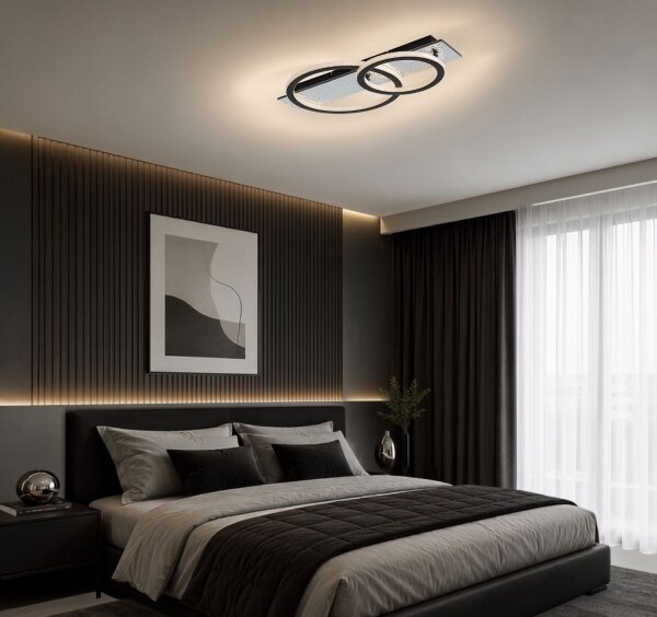 Rabalux 71497 - LED димируемо таванно осветително тяло LUNAVA 24W/230V 3000-6500K + дистанционно управление