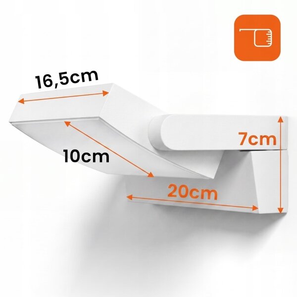 LED Stm външна стенна лампа LED/12/18/24W/230V 3000/4000/6500K IP54 бяла