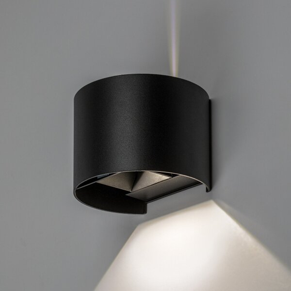 Rabalux 77218 - LED външно стенно осветително тяло VIRNA 5W/230V 2700/4000/6500K IP54 черно