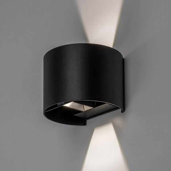 Rabalux 77218 - LED външно стенно осветително тяло VIRNA 5W/230V 2700/4000/6500K IP54 черно