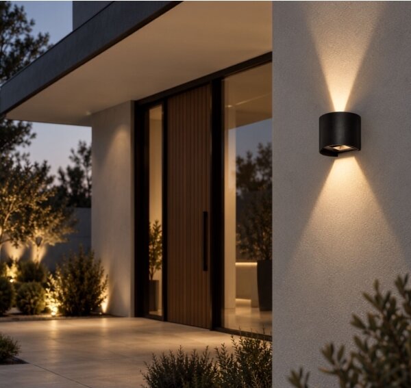 Rabalux 77218 - LED външно стенно осветително тяло VIRNA 5W/230V 2700/4000/6500K IP54 черно