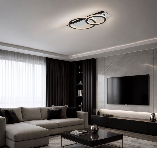Rabalux 71497 - LED димируемо таванно осветително тяло LUNAVA 24W/230V 3000-6500K + дистанционно управление