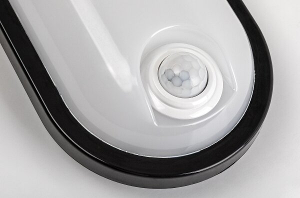 Rabalux 77231 - LED външно таванно осветително тяло с сензор HORT2 15W/230V IP65 черно
