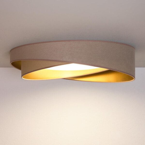 BRILAGI- LED плафон VELVET TWIST LED/24W/230V 4000K Ø 55 см беж./злат