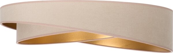 BRILAGI - LED димируемо осветително тяло VELVET TWIST LED/36W/230V CCT Ø 65 см WT беж./злат. + дистанционно управление
