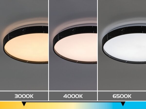 Rabalux 71517-LED димируемо таванно осветително тяло TERESIA 24W/230V 3000-6500K Ø 38 см черно+ДУ