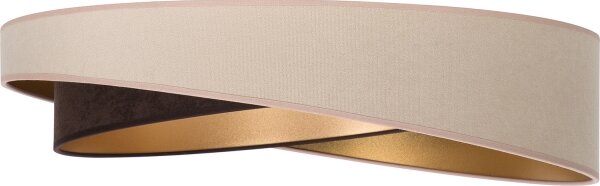 BRILAGI - Димируемо LED осветително тяло VELVET TWIST LED/36W/230V CCT Ø 65 см WT беж/кафяв/златист + ДУ