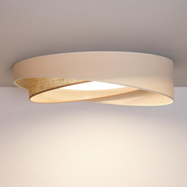 BRILAGI- LED димируемо осветително тяло VELVET TWIST LED/36W/230V CCT Ø 65 см WT крем./беж. + с ДУ