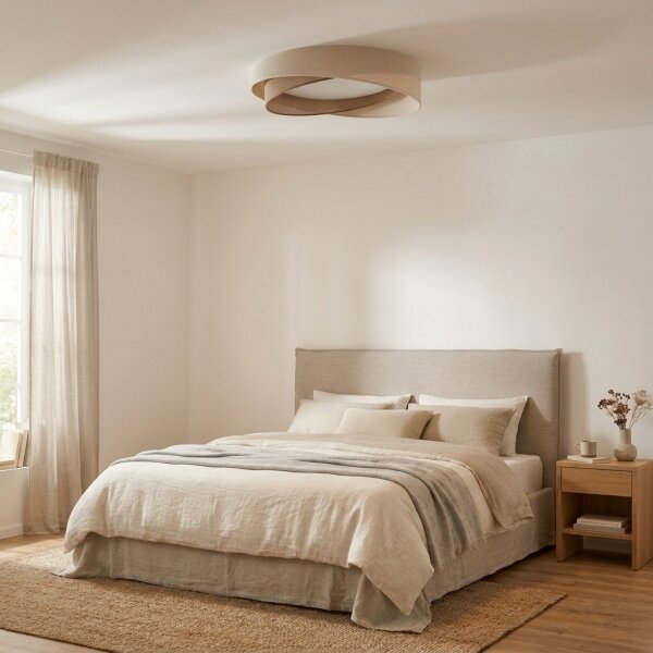BRILAGI- LED димируемо осветително тяло VELVET TWIST LED/36W/230V CCT Ø 65 см WT крем/беж + с дистанционно управление