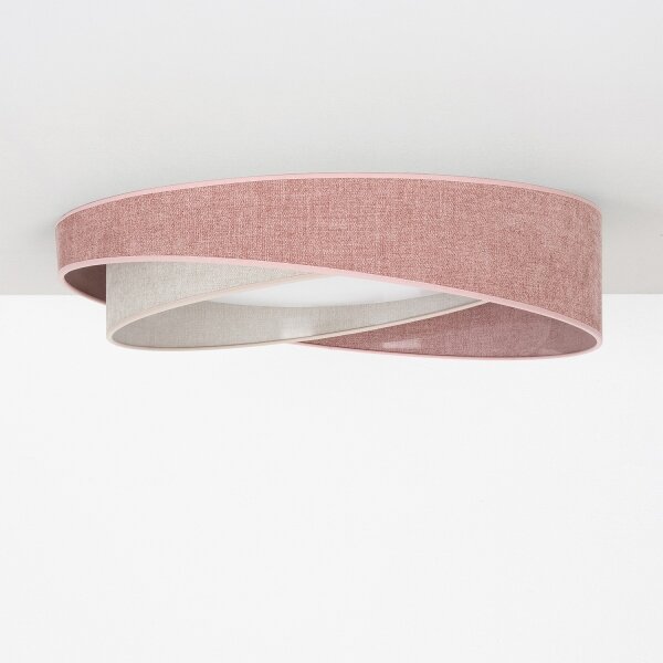 BRILAGI- LED димируемо осветително тяло VELVET TWIST LED/36W/230V CCT Ø 65 cm WT роз./крем. + дистанционно управление