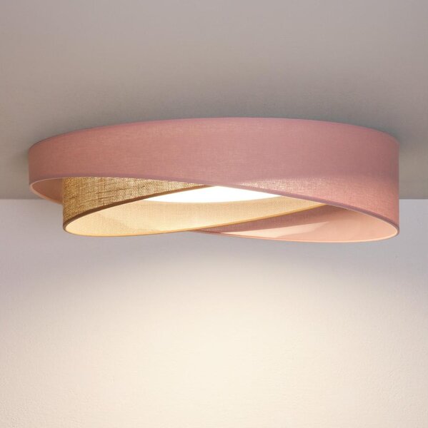 BRILAGI - димируемо LED осветително тяло VELVET TWIST LED/36W/230V CCT Ø 65 см WT роз./беж. + ДУ