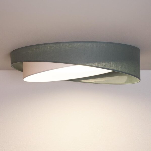 BRILAGI - LED димируемо осветително тяло VELVET TWIST LED/36W/230V CCT Ø 65 cm WT зелено/бяло + дистанционно управление