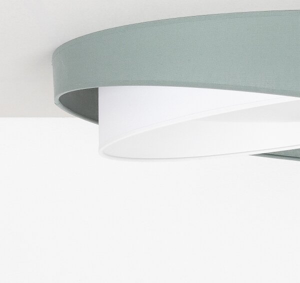 BRILAGI - LED димируемо осветително тяло VELVET TWIST LED/36W/230V CCT Ø 65 cm WT зелено/бяло + дистанционно управление