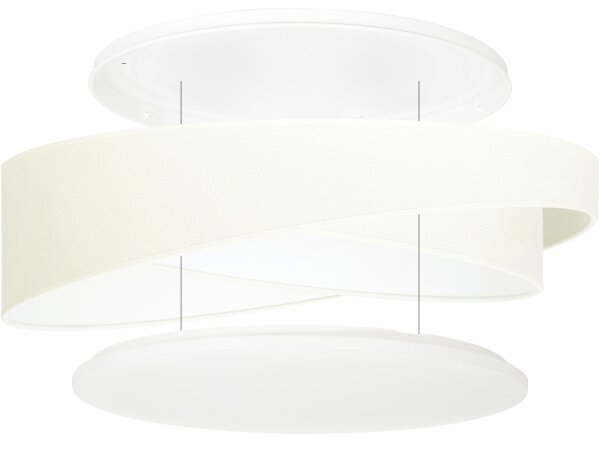 BRILAGI - LED таванно осветително тяло VELVET TWIST LED/24W/230V 4000K Ø 55 см бежово