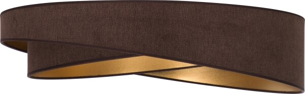 BRILAGI - димируемо LED осветително тяло VELVET TWIST LED/36W/230V CCT Ø 65 см WT кафяв/златист + с дистанционно управление