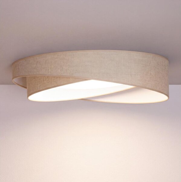 BRILAGI - LED димируемо осветително тяло VELVET TWIST LED/36W/230V CCT Ø 65 cm WT бежово + дистанционно управление