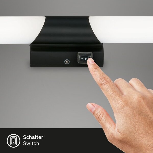 Briloner 2111-015 - LED осветление за огледало за баня LED/6,5W/230V 32 см черно
