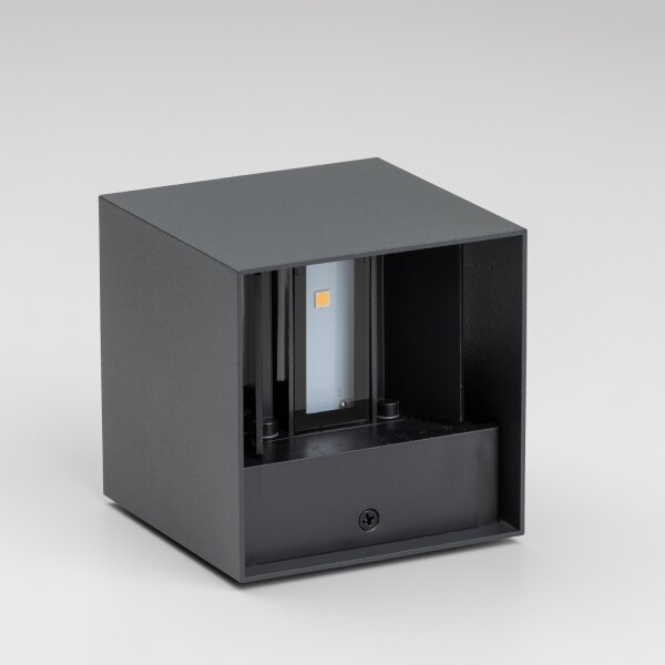 Brilagi - LED Екстериорен аплик CUBE LED/6W/230V антрацит IP54