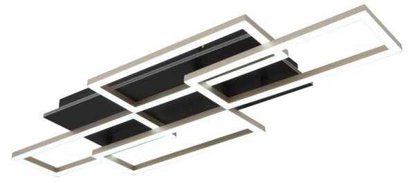 Globo 67359-40A - LED димируемо таванно осветително тяло JEFFRY 40W/230V 32,5x87,5 cm черно + дистанционно управление