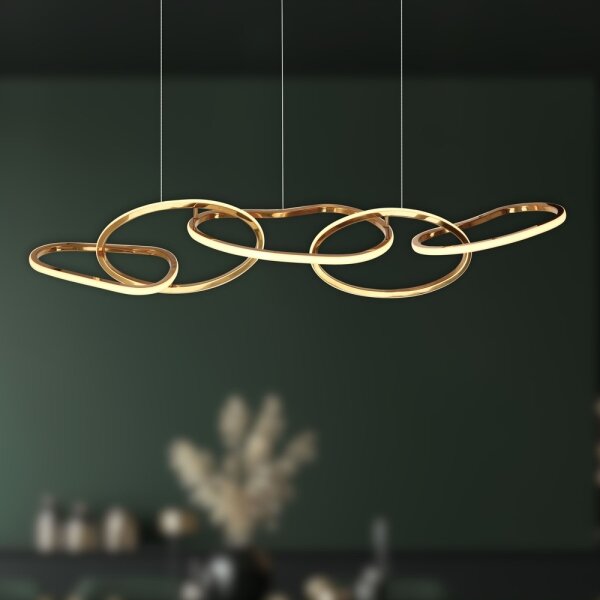 LED полилей на кабел ANNELI LED/45W/230V 125 cm златен