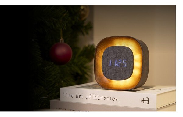 Дигитална аларма Lumos Walnut – Gingko