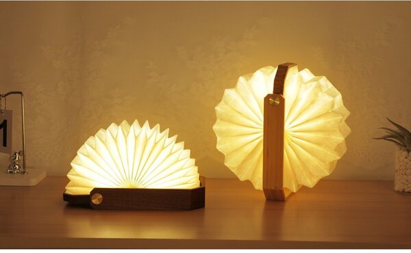Бяла/в тъмно естествен цвят светлинна декорация с USB Origami – Gingko