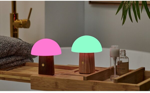 LED настолна лампа в бял и тъмно естествен цвят (височина 12,5 cm) Alice Mushroom – Gingko