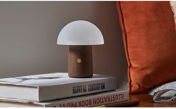 LED настолна лампа в бял и тъмно естествен цвят (височина 12,5 cm) Alice Mushroom – Gingko