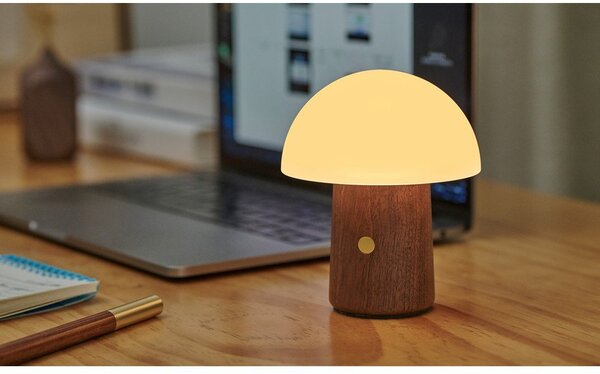 LED настолна лампа в бял и тъмно естествен цвят (височина 12,5 cm) Alice Mushroom – Gingko
