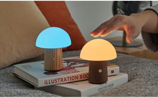 LED настолна лампа в бял и тъмно естествен цвят (височина 12,5 cm) Alice Mushroom – Gingko