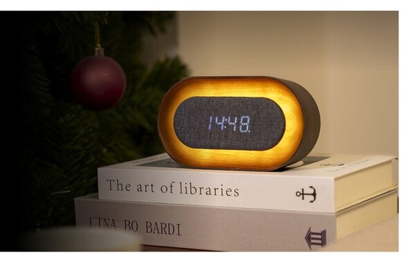 Дигитална аларма Lumos Walnut – Gingko