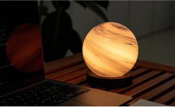 Кафява/в тъмно естествен цвят светлинна декорация с USB ø 12 cm Polar Cloud – Gingko