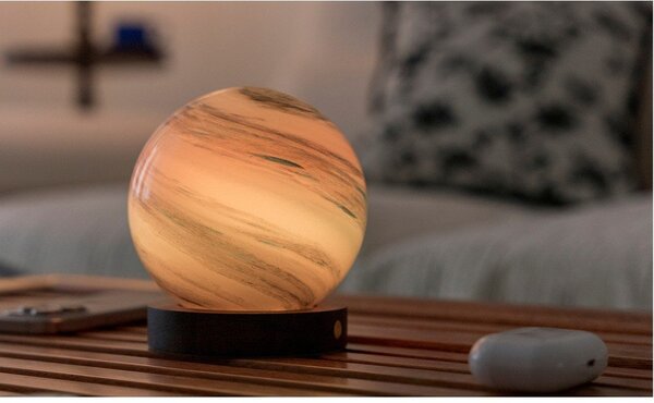 Кафява/в тъмно естествен цвят светлинна декорация с USB ø 12 cm Polar Cloud – Gingko